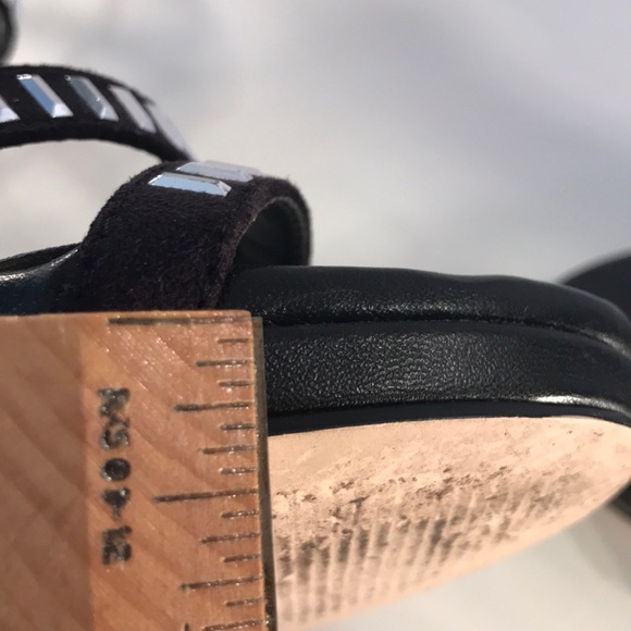 Scene Weaver Black Stilettos w/ Silver Accent 9.5 - Picture 7 of 8